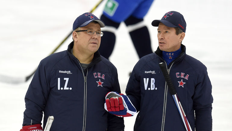 Игорь ЗАХАРКИН (слева) и Вячеслав БЫКОВ. Фото Владимир БЕЗЗУБОВ, photo.khl.ru Игорь ЗАХАРКИН (слева) и Вячеслав БЫКОВ. Фото Владимир БЕЗЗУБОВ, photo.khl.ru
