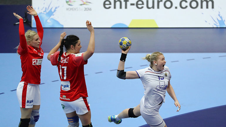 Хельсинборг. Чемпионат Европы. Дания - Россия - 26:26. Фото swe2016.ehf-euro.com Хельсинборг. Чемпионат Европы. Дания - Россия - 26:26. Фото swe2016.ehf-euro.com