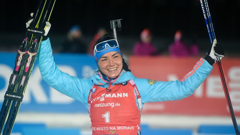Победительница последнего спринта 2016 года Татьяна АКИМОВА. Фото AFP