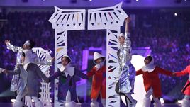 23 февраля 2014 года. Сочи. Презентация Пхенчхана-2018 на церемонии закрытия Игр-2014.