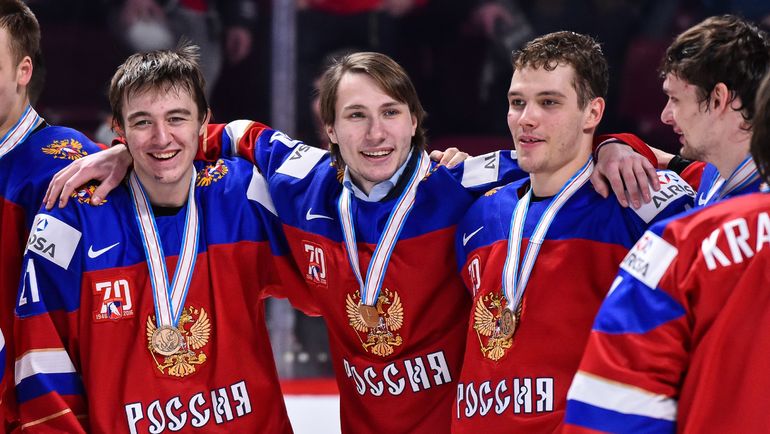Молодежная сборная России по хоккею. Фото AFP Молодежная сборная России по хоккею. Фото AFP
