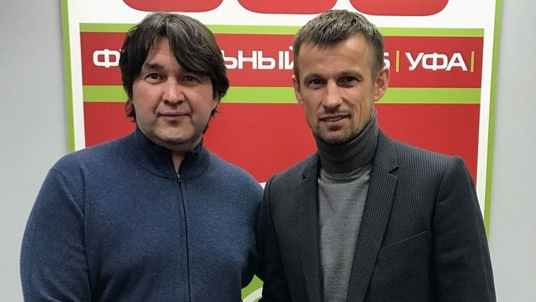 Шамиль ГАЗИЗОВ (слева) и Сергей СЕМАК. Фото ФК "Уфа"