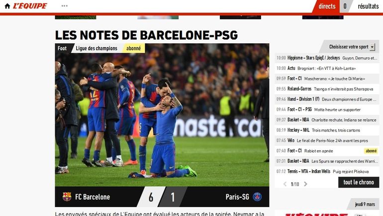 L’Equipe. L’Equipe.